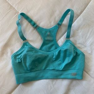 Baby blue New Balance sports bra